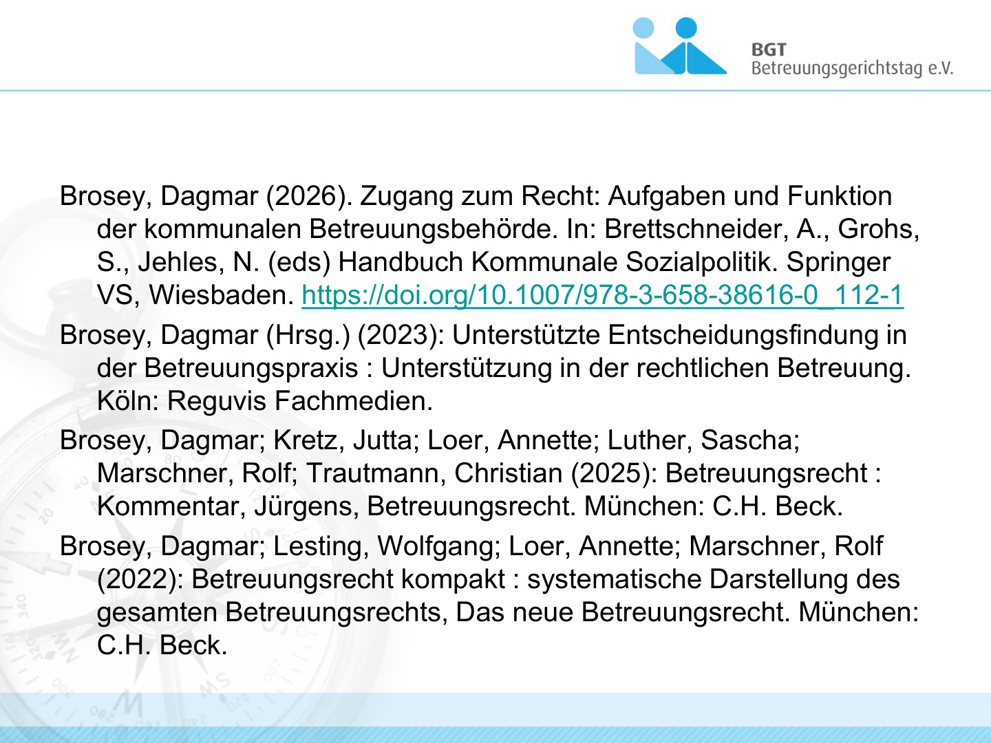 Prof. Brosey Quo Vadis - Zukunftsvision Betreuungsbehörde S.19